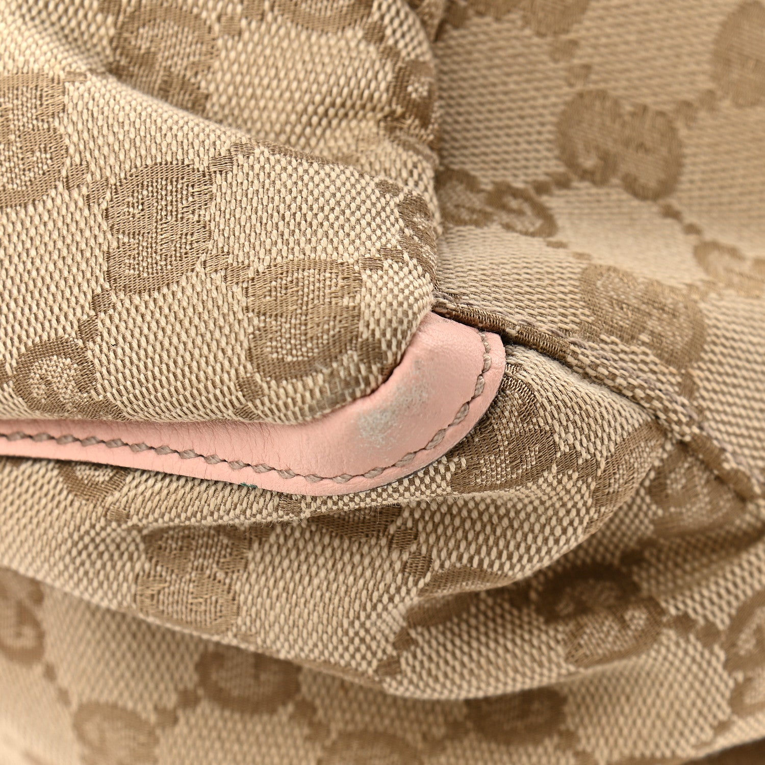 Gucci Monogram Medium D Gold Ring Hobo Pink 11 of 13