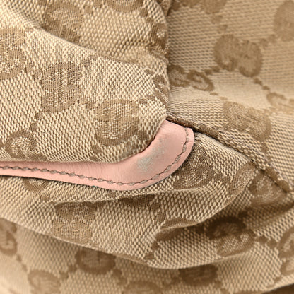 Gucci Monogram Medium D Gold Ring Hobo Pink 11 of 13