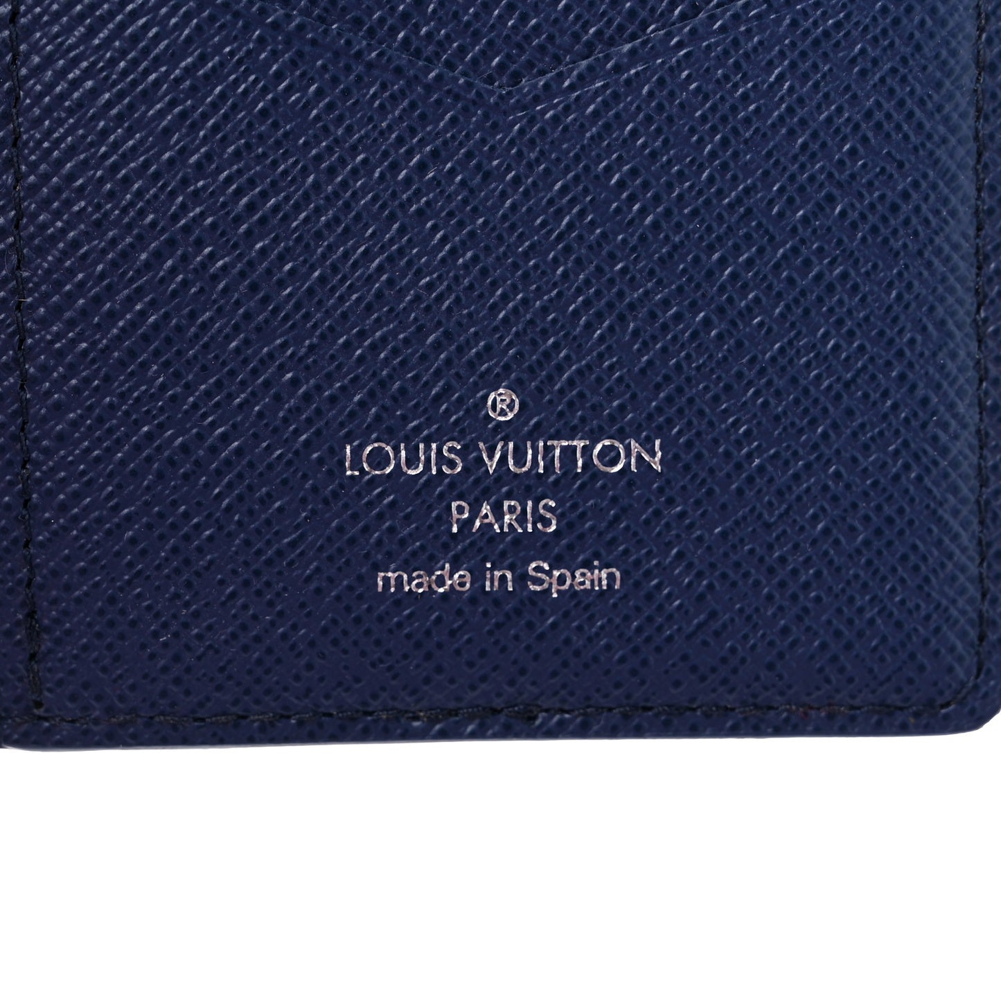 Monogram Watercolor Pocket Organizer Blue