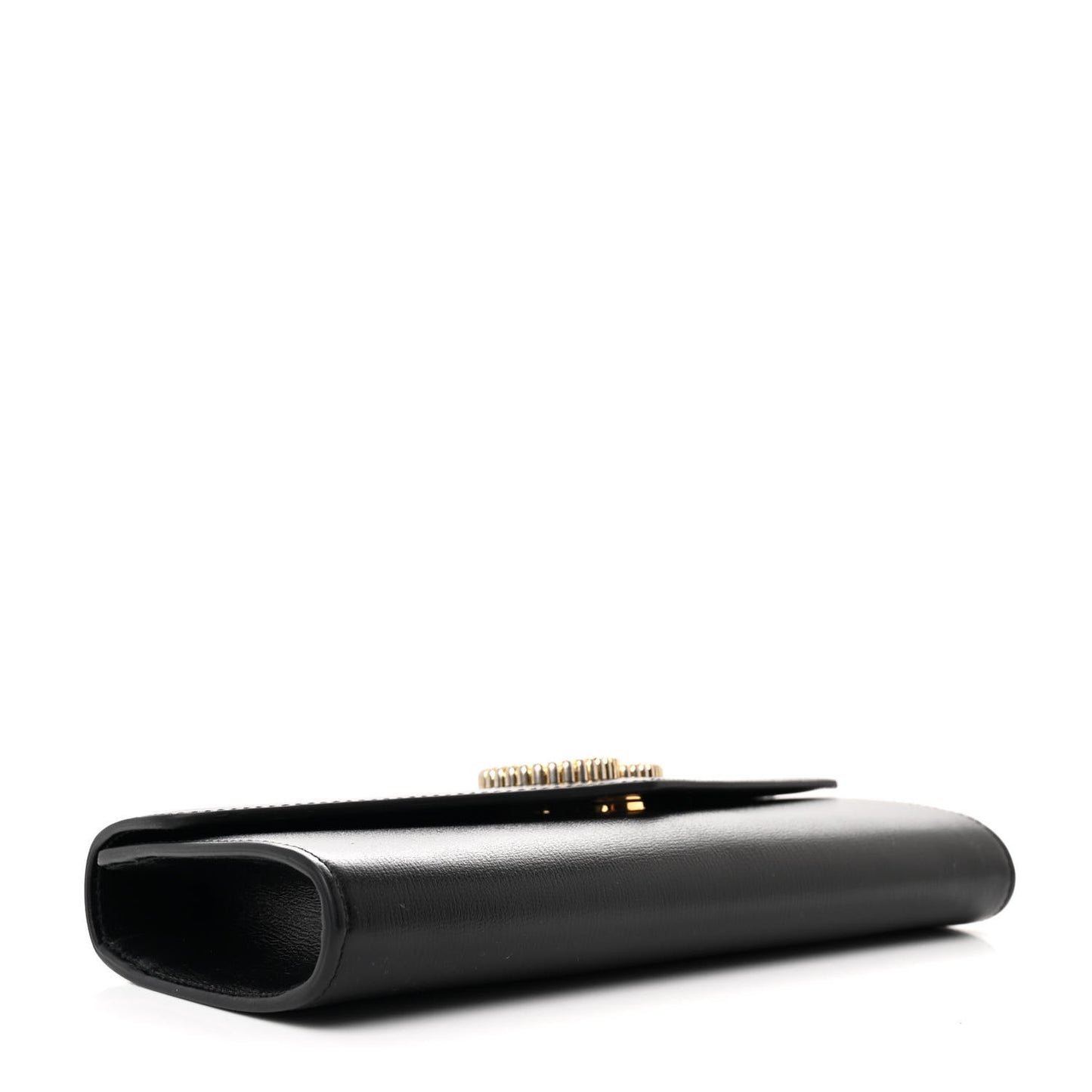 Textured Calfskin Torchon GG Broadway Envelope Clutch Black