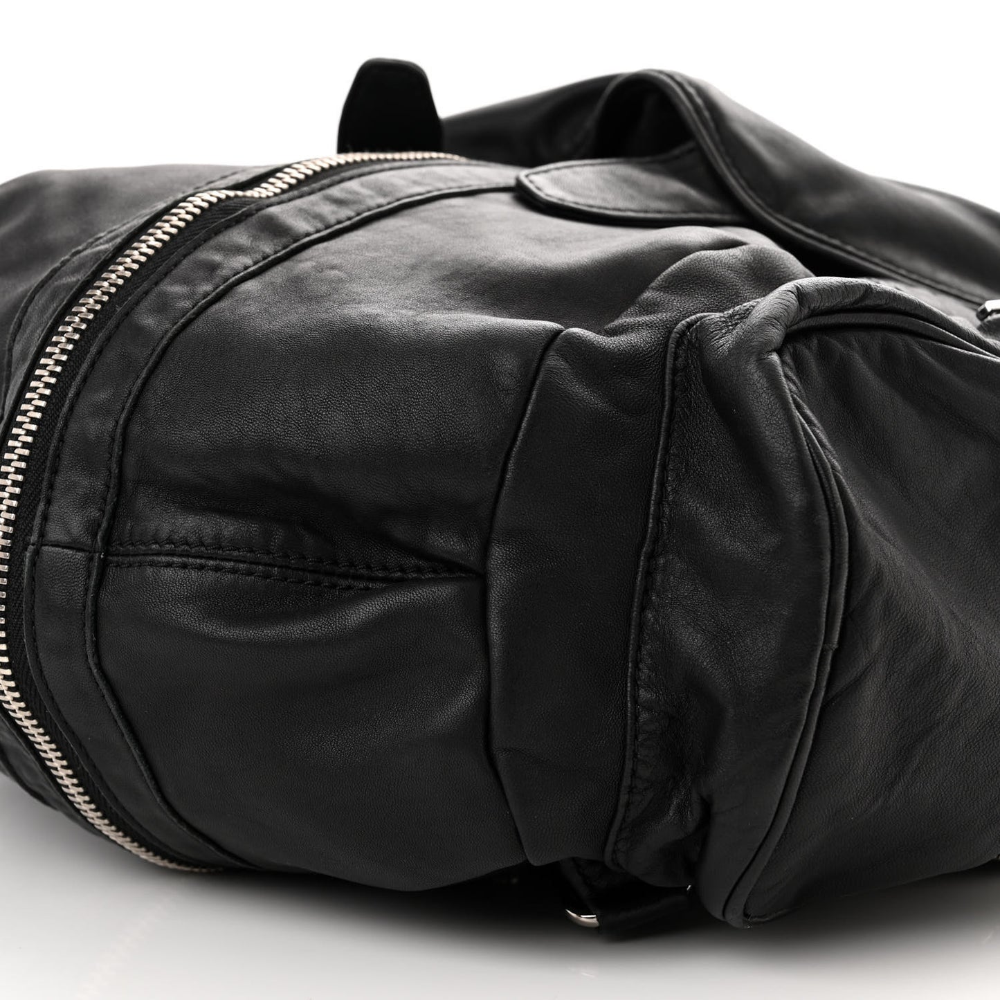 Lambskin Marti Backpack Bag Washed Black Rhodium Hardware