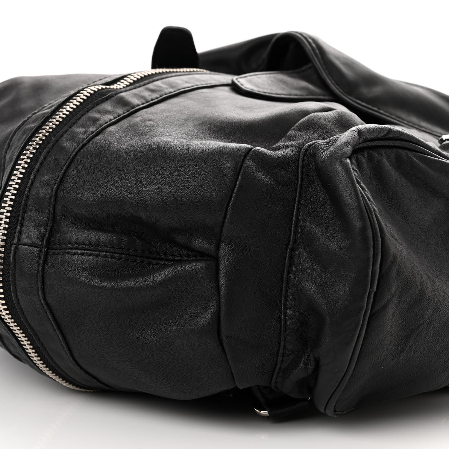 Alexander Wang Lambskin Marti Backpack Bag Washed Black Rhodium Hardware 9 of 9