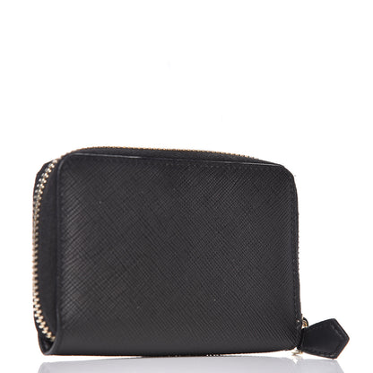 Givenchy Textured Coated Canvas Iconic Bambi Print Mini Zip Wallet Black 3 of 8