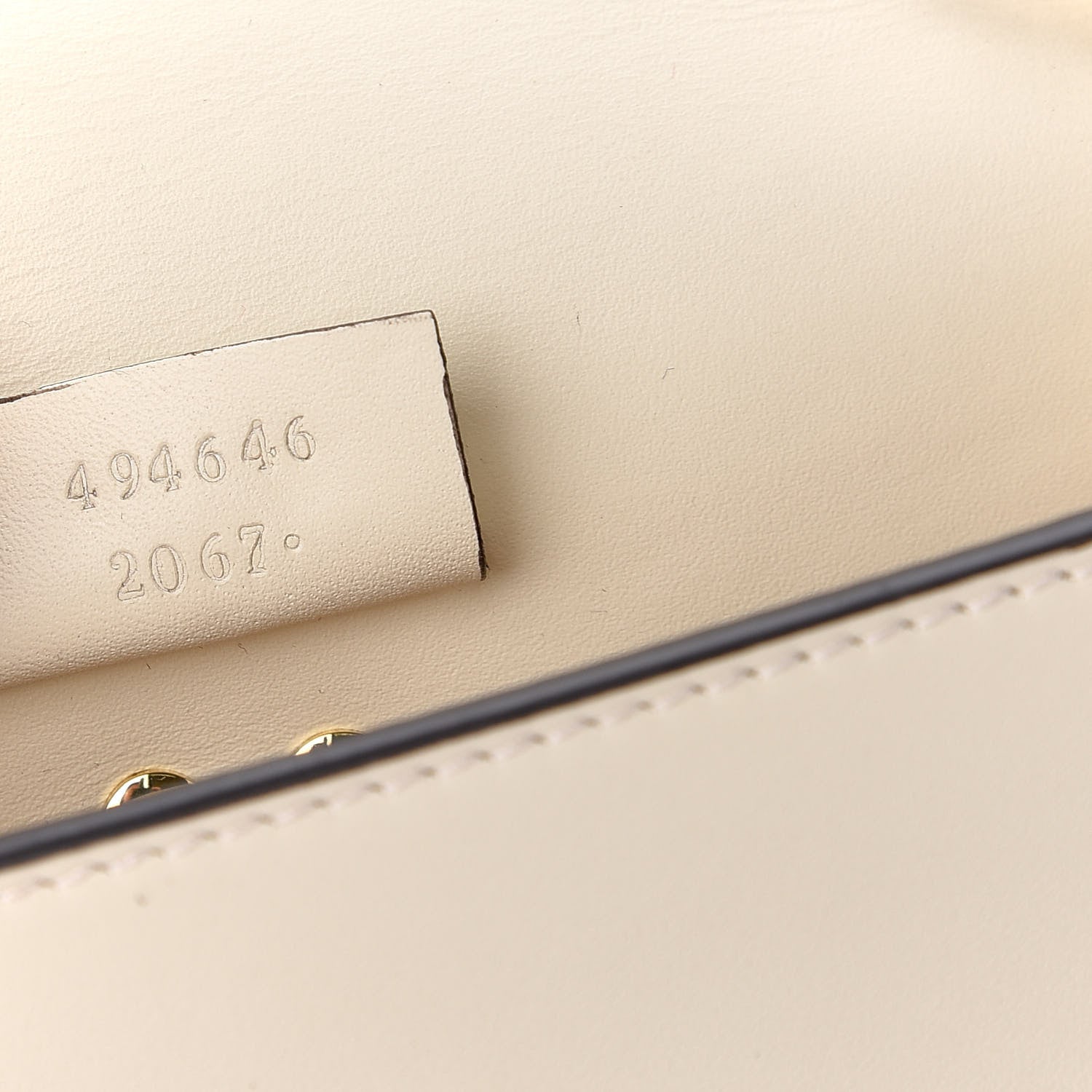 Gucci Calfskin Super Mini Sylvie Chain Shoulder Bag White 7 of 11