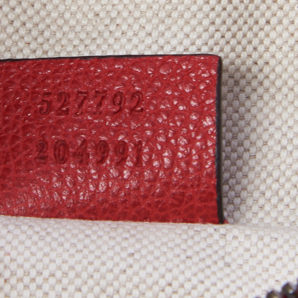 Gucci Grained Calfskin Small Logo Belt Bag Hibiscus Red 9 of 9