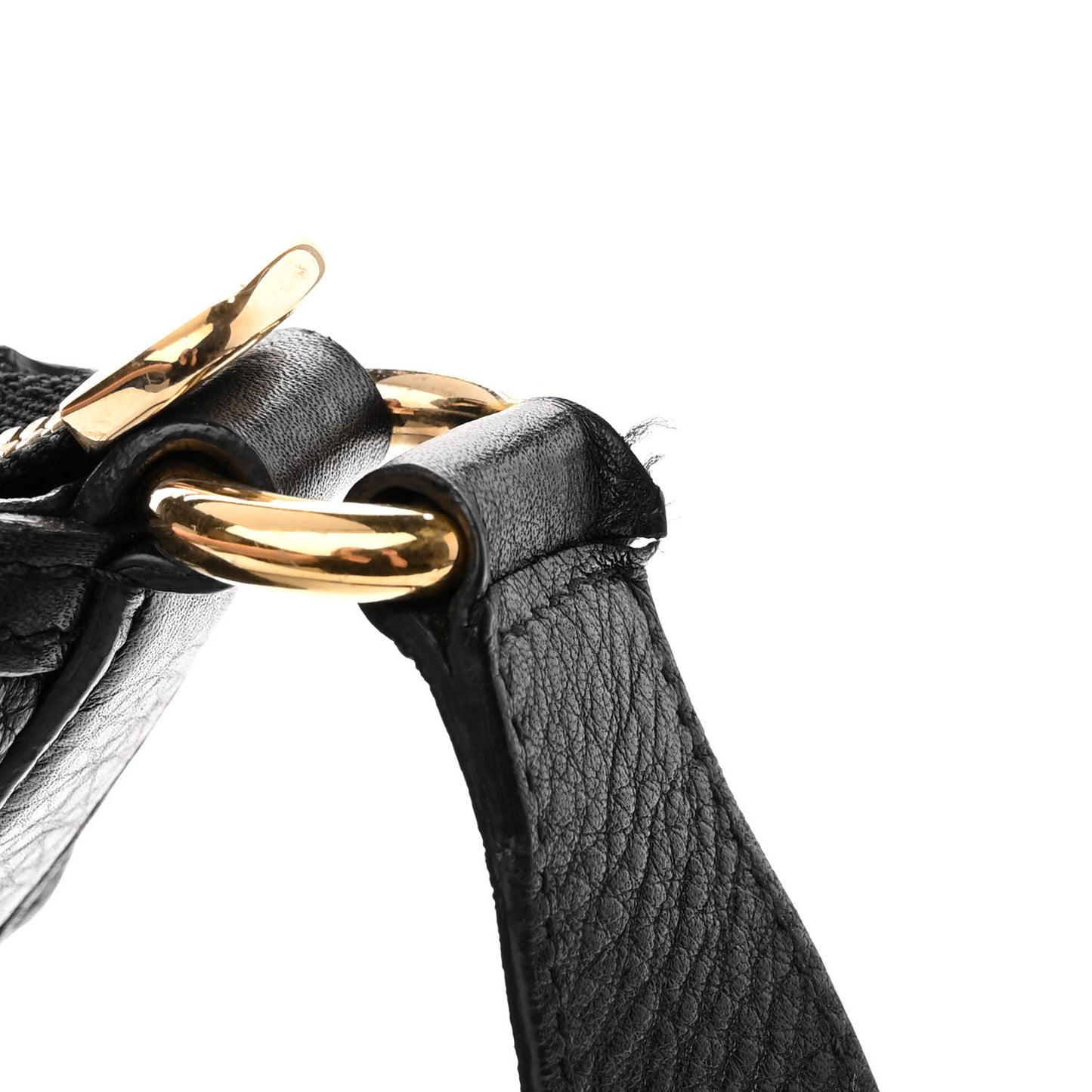 Pebbled Calfskin Medium Soho Hobo Black