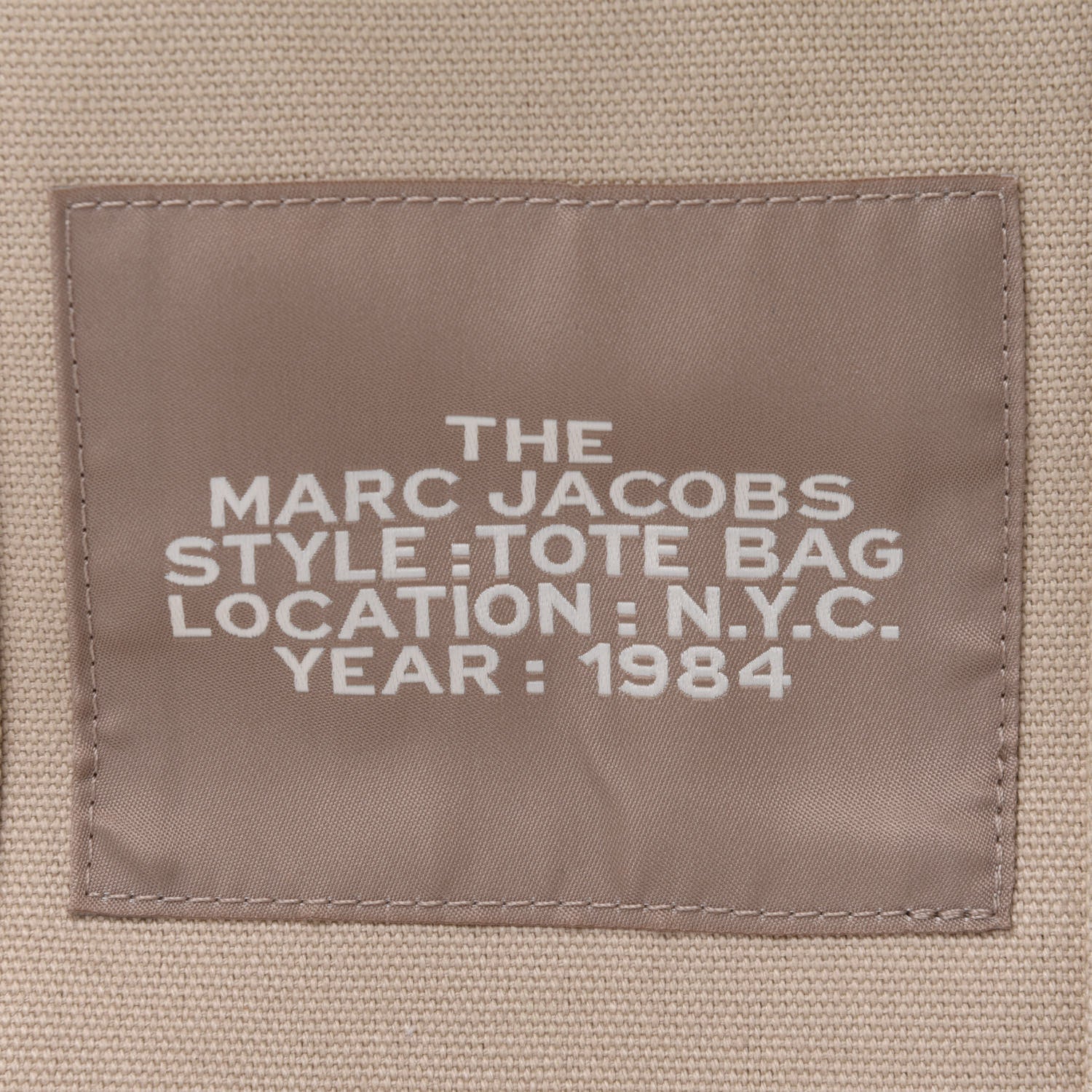 Marc Jacobs Cotton Canvas Medium The Traveler Tote Bag Beige 7 of 10