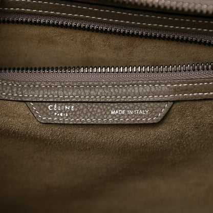 Celine Drummed Calfskin Mini Luggage Souris 7 of 14