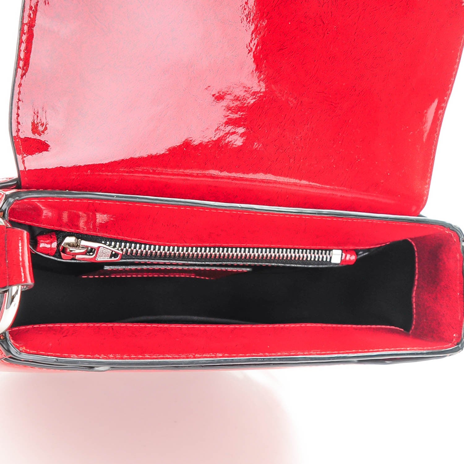 Alexander Wang Patent Calfskin Lia Lacquer Black and Rhodium Hardware 5 of 7