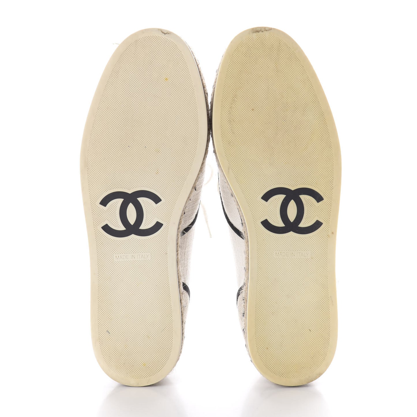 Cotton Lace Up Espadrilles 39 Light Beige