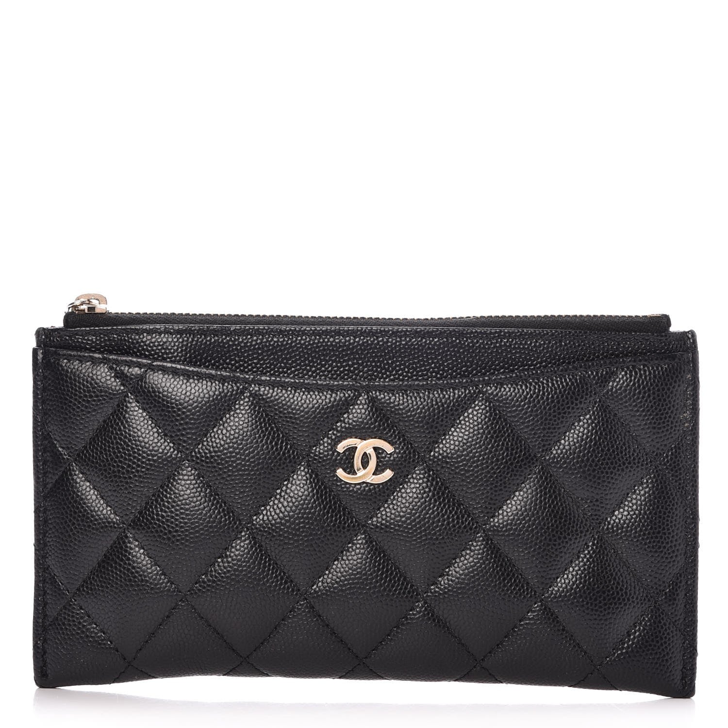 Chanel Caviar Quilted Classic Zip Pouch Black 1 of 8