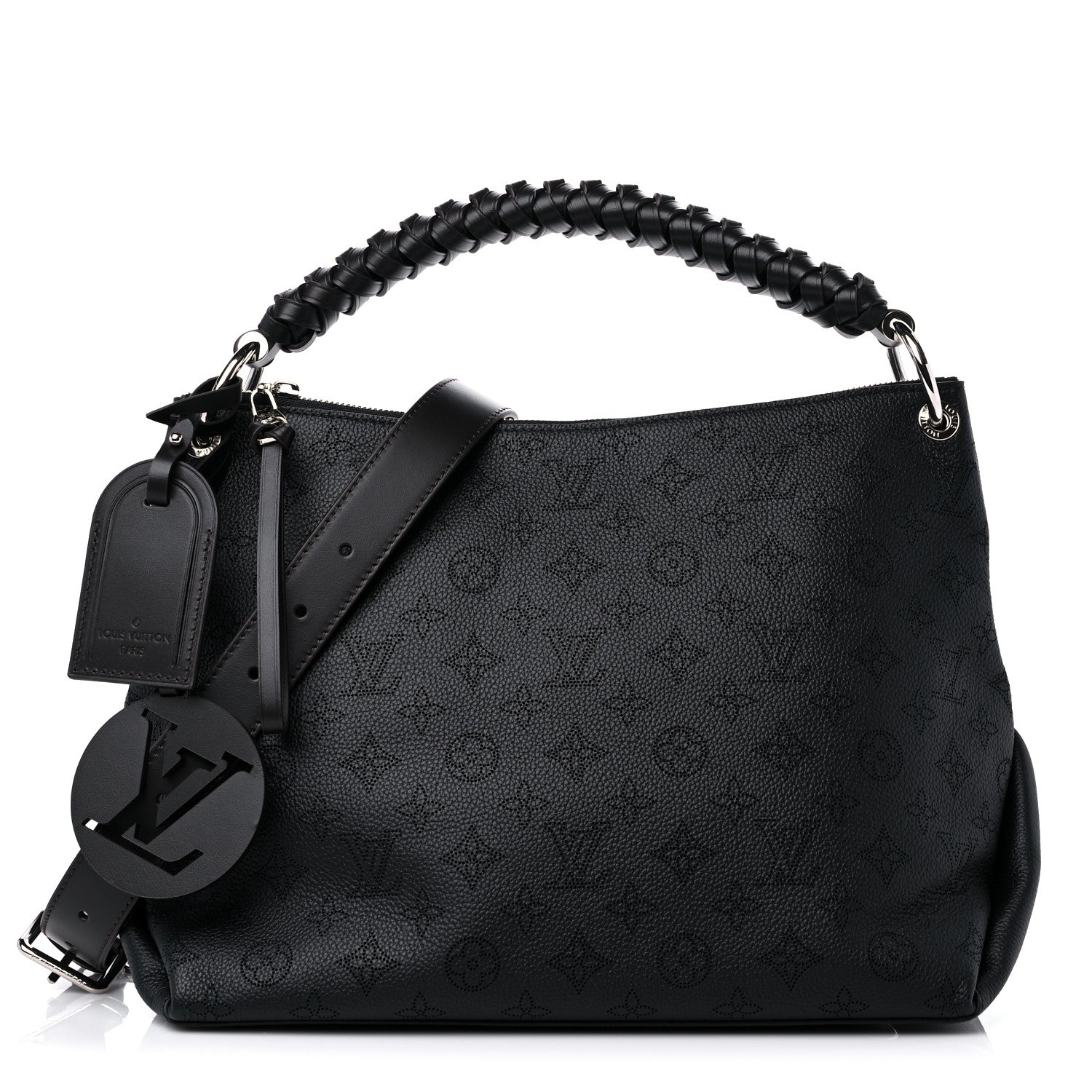 Louis Vuitton Mahina Beaubourg Hobo MM Black 1 of 8