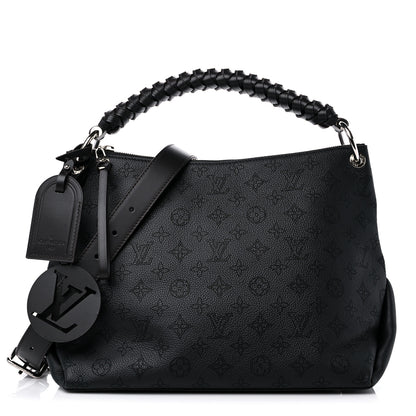 Louis Vuitton Mahina Beaubourg Hobo MM Black 1 of 8