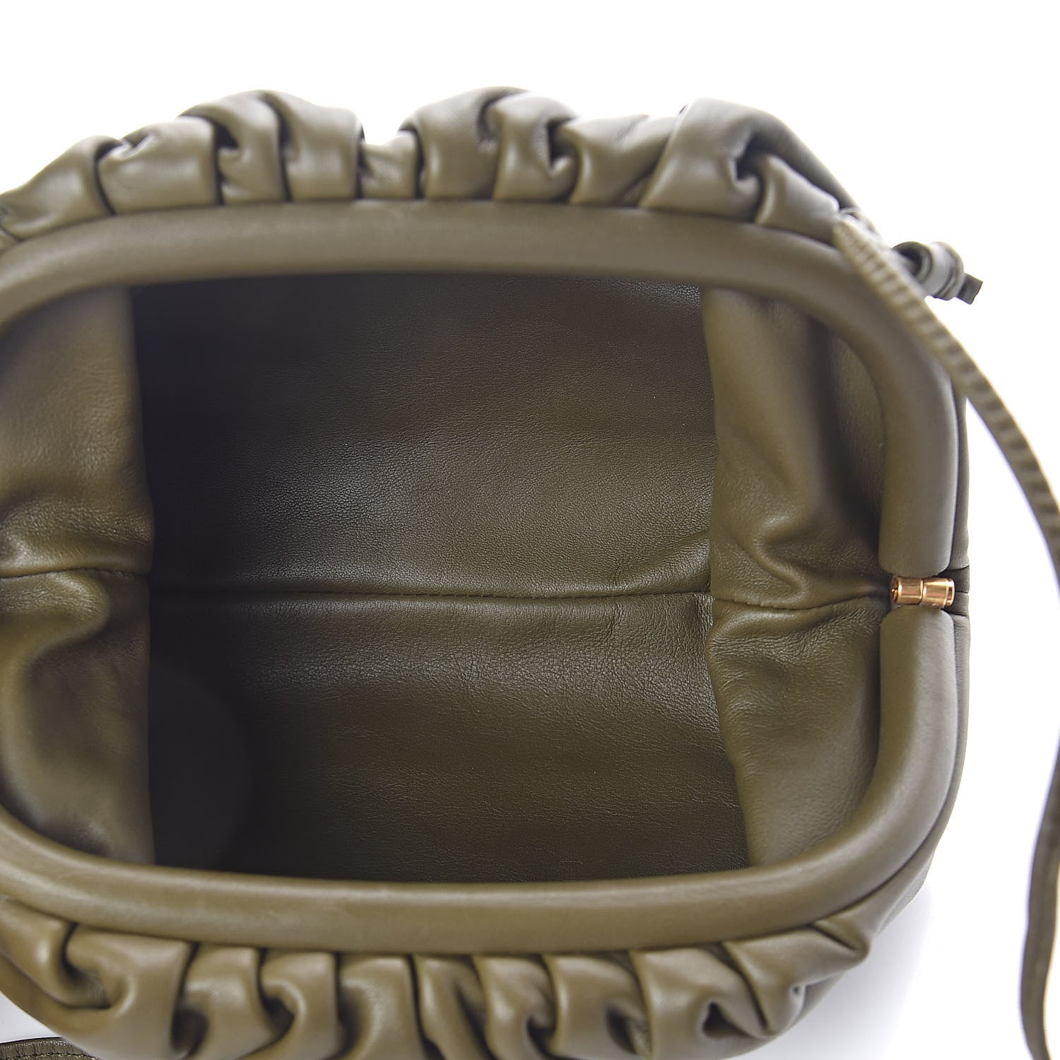Bottega Veneta Butter Calfskin The Mini Pouch Kaki Fondente 5 of 8