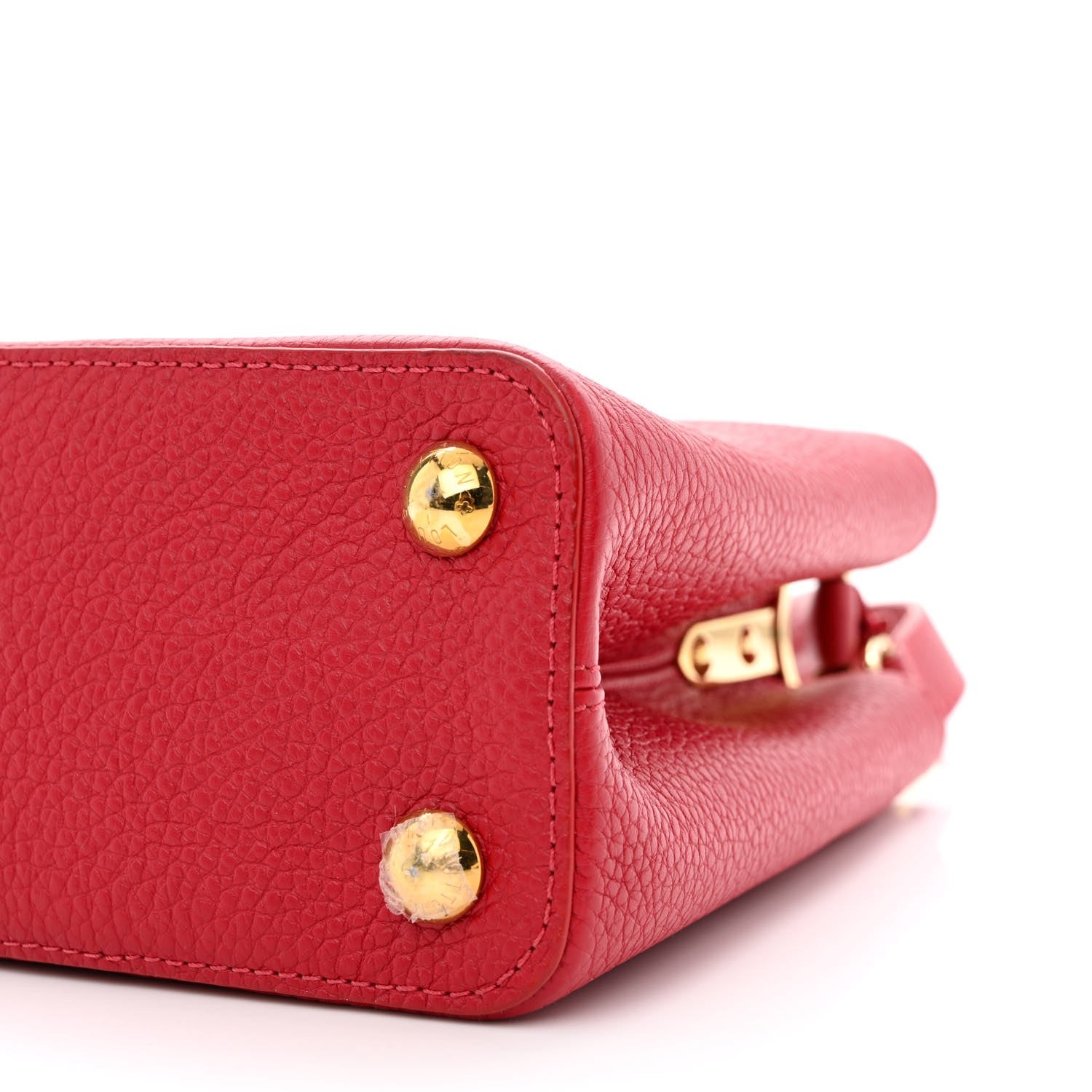 Louis Vuitton Taurillon Capucines BB Rubis 8 of 8