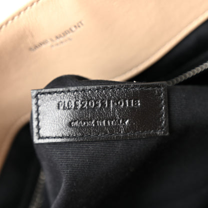 Saint Laurent Calfskin Y Quilted Monogram Large Loulou Shopper Nude Powder 8 of 14