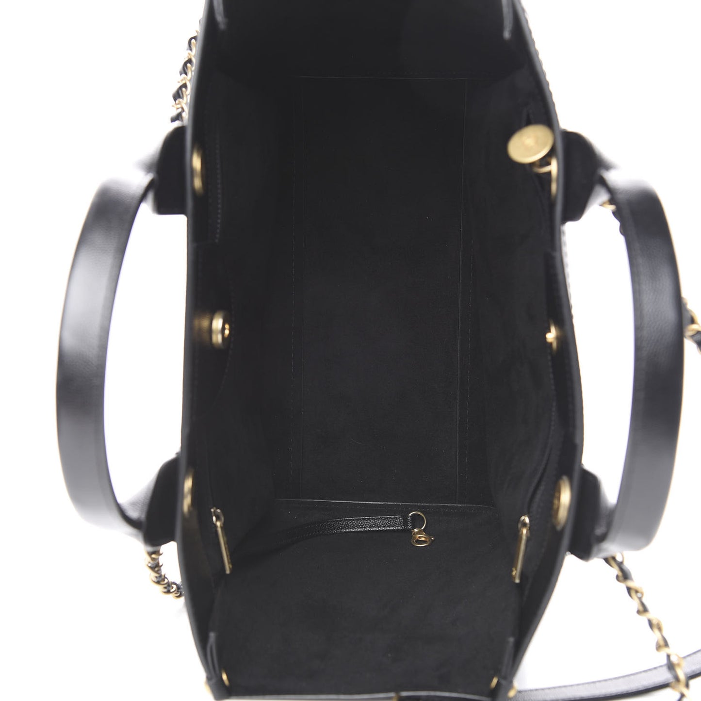 Caviar Small Studded Deauville Tote Black