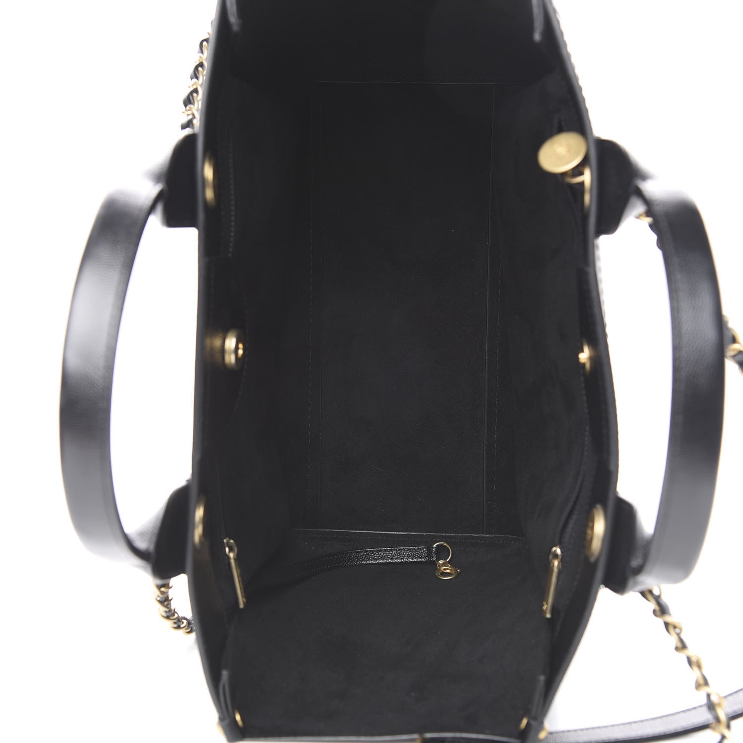 Chanel Caviar Small Studded Deauville Tote Black 10 of 11