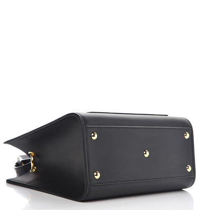 Fendi Vitello Century F is Fendi FF 1974 Embossed Small Runaway Satchel Black Maya 5 of 9