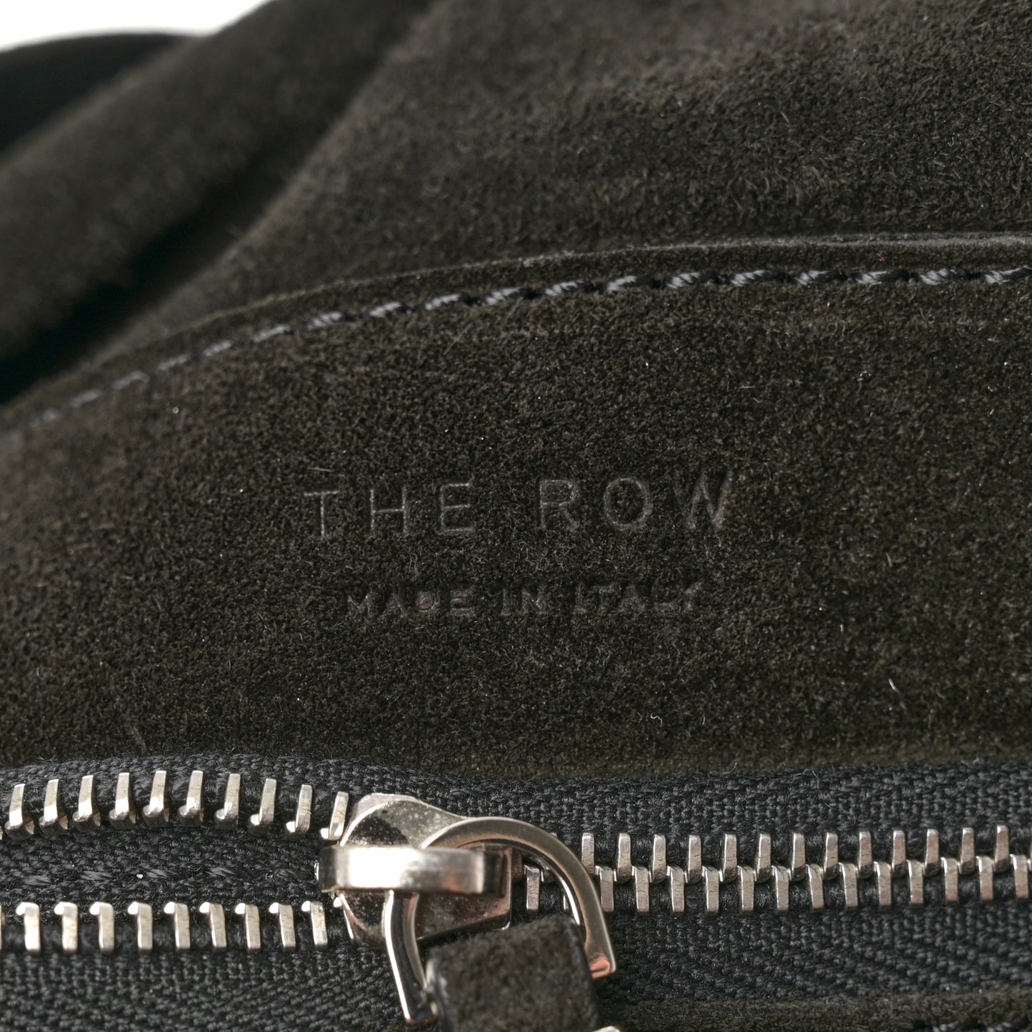 Suede Bindle Bag Black