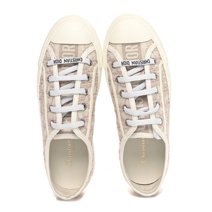 Christian Dior Canvas Oblique Walk'N'Dior Low Top Sneakers 37 Powder Nude 2 of 9