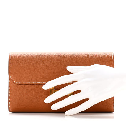 Hermes Epsom Constance Long Wallet Gold 2 of 7