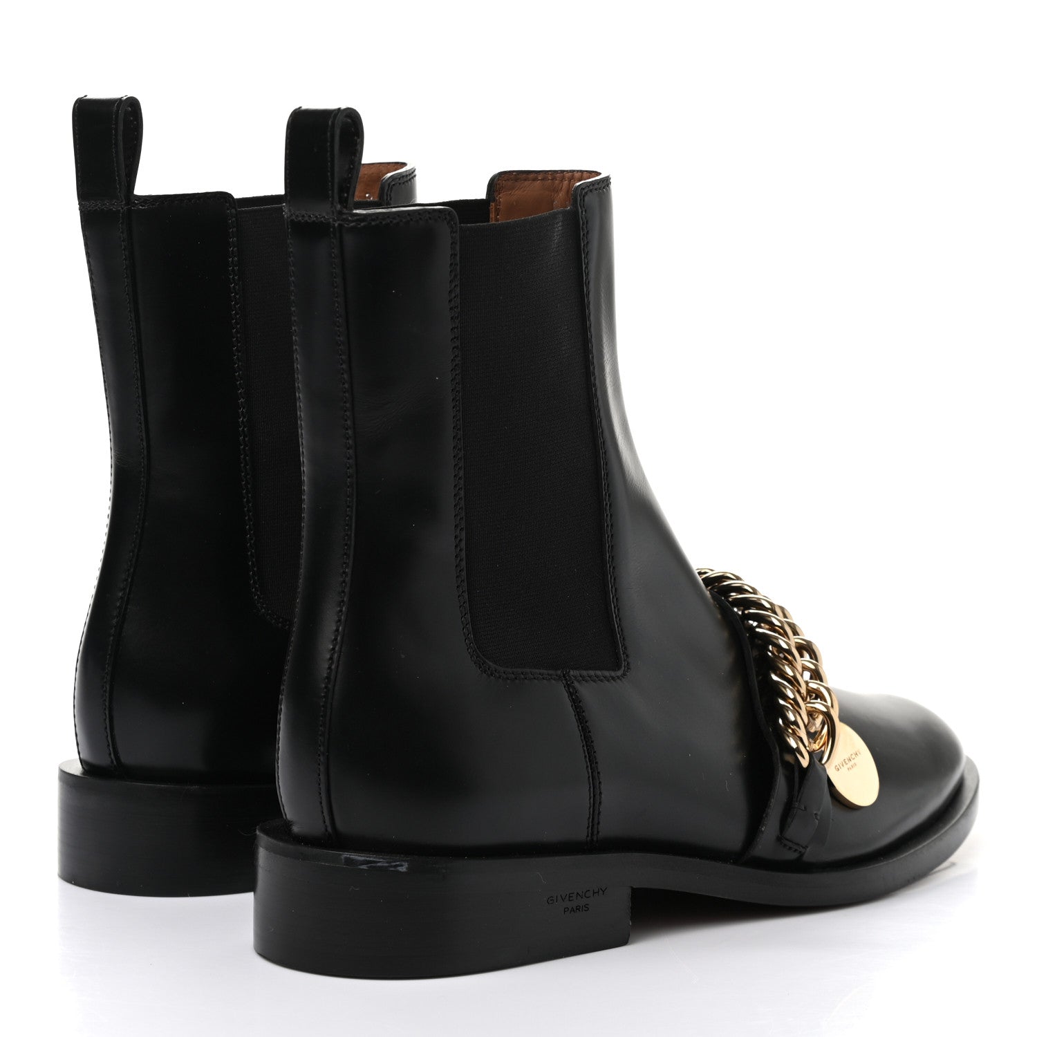 Givenchy Calfskin Chain Chelsea Boots 37 Black 4 of 12
