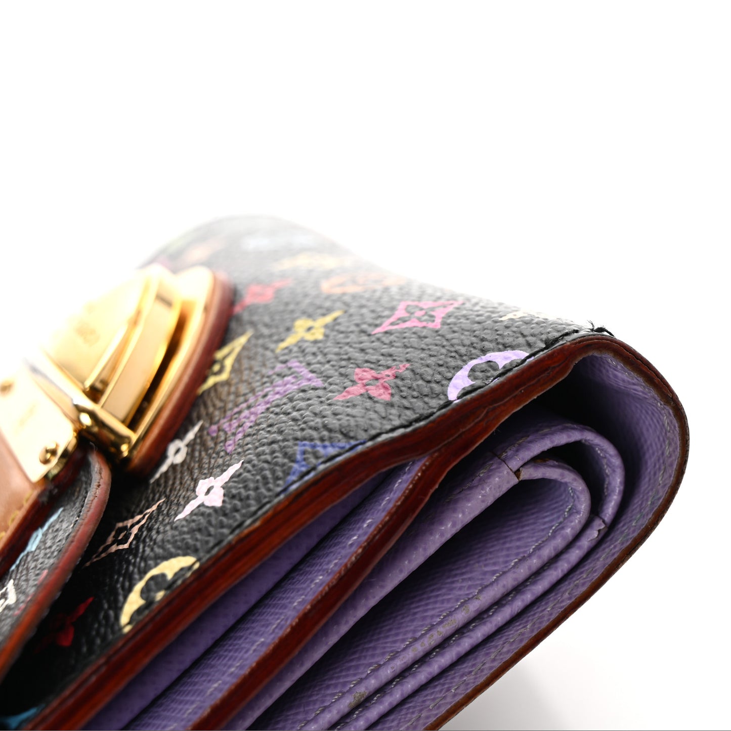 Monogram Multicolor Joey Wallet Black Violet