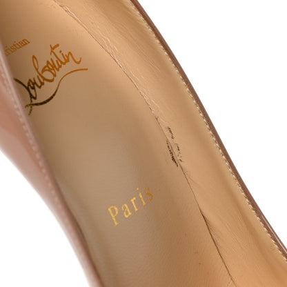 Christian Louboutin Patent Kate 100 Pumps 37 Nude 8 of 11