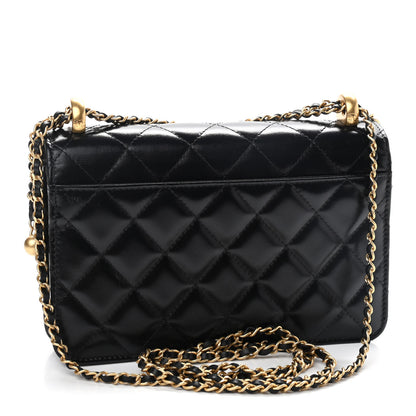 Chanel Calfskin Quilted Perfect Fit Wallet On Chain WOC Black 2 of 9