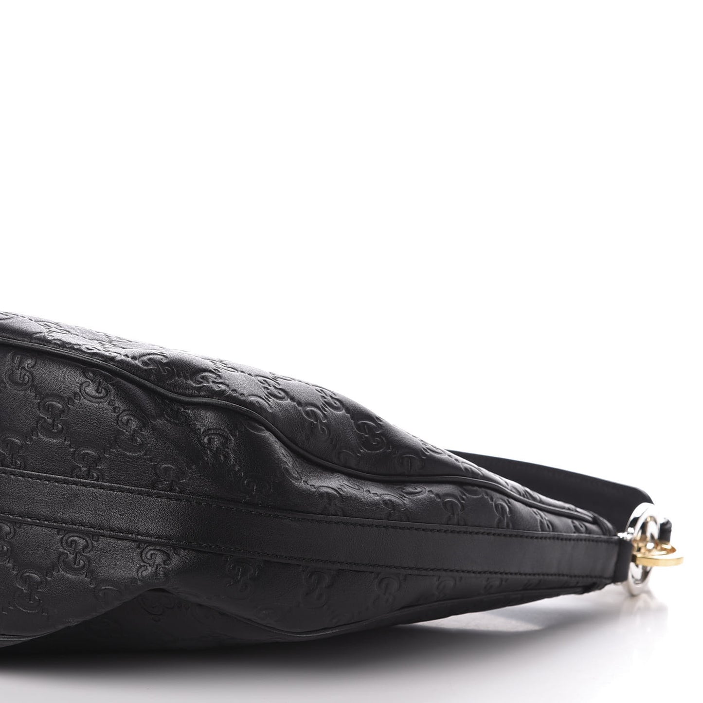 Guccissima Medium GG Twins Hobo Black