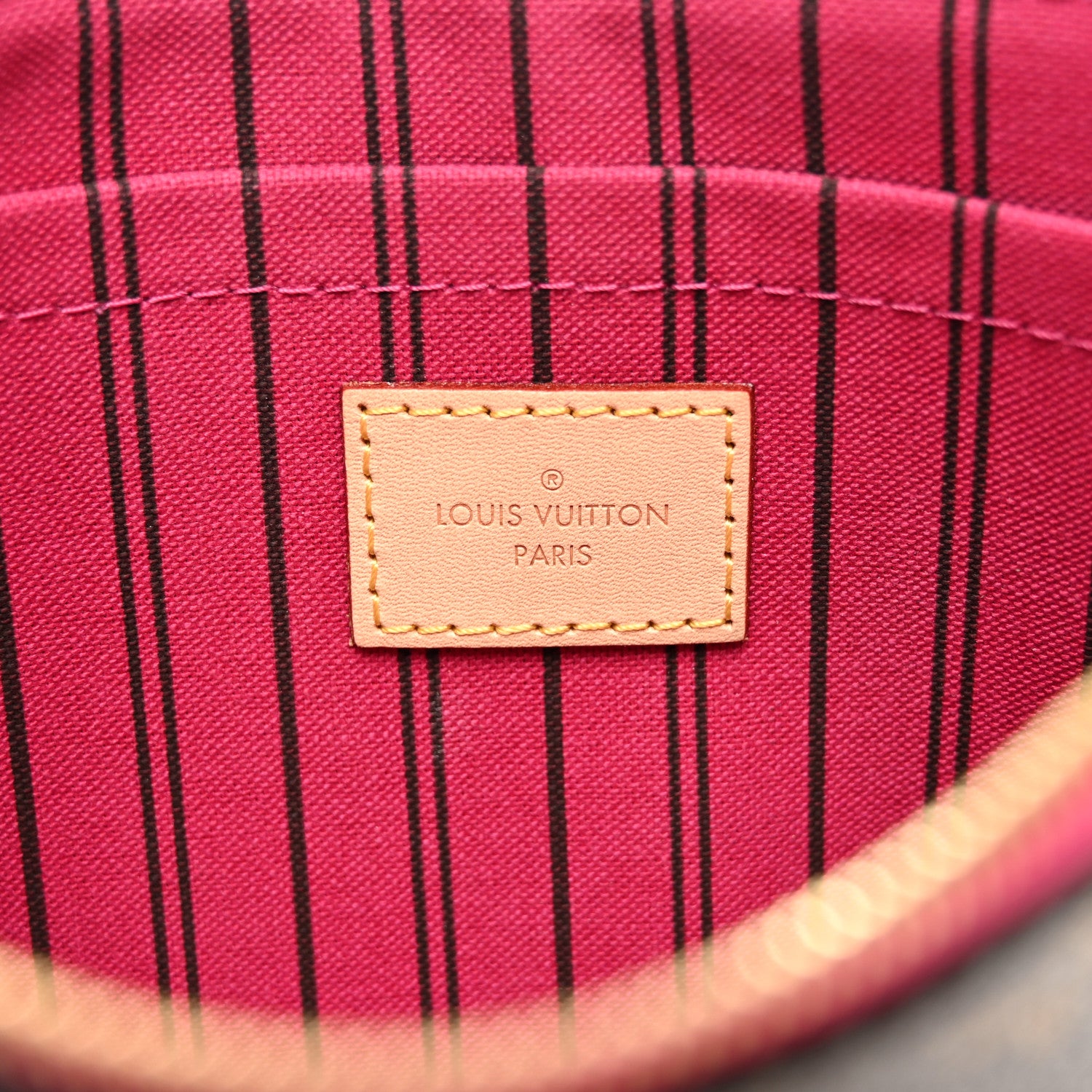 Louis Vuitton Monogram Neverfull MM GM Pochette Pivoine 6 of 7