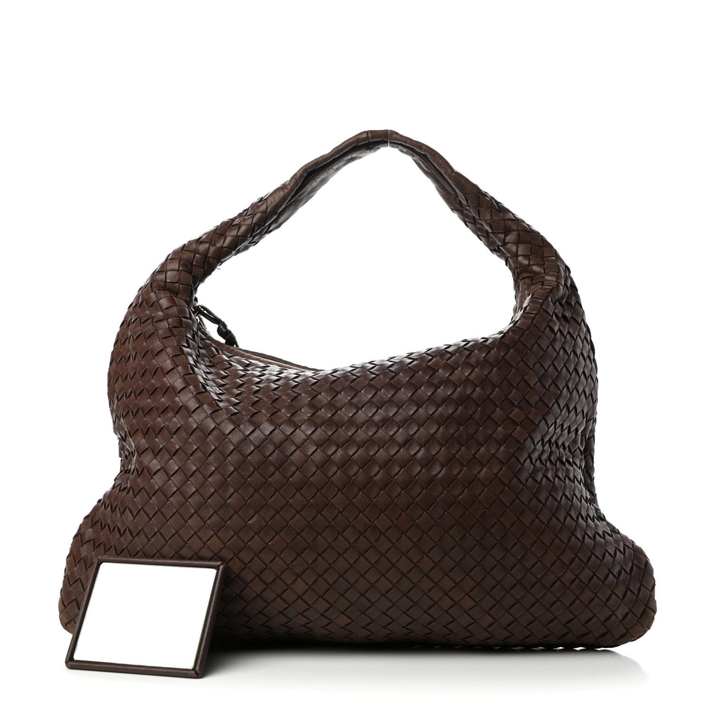 Nappa Intrecciato Large Veneta Hobo Ebano