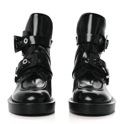 Balenciaga Brushed Calfskin Ceinture Ankle Boots 35 Black 2 of 8