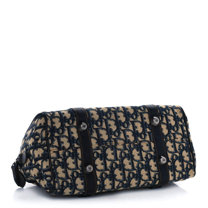 Christian Dior Monogram Boston Navy Blue 3 of 15