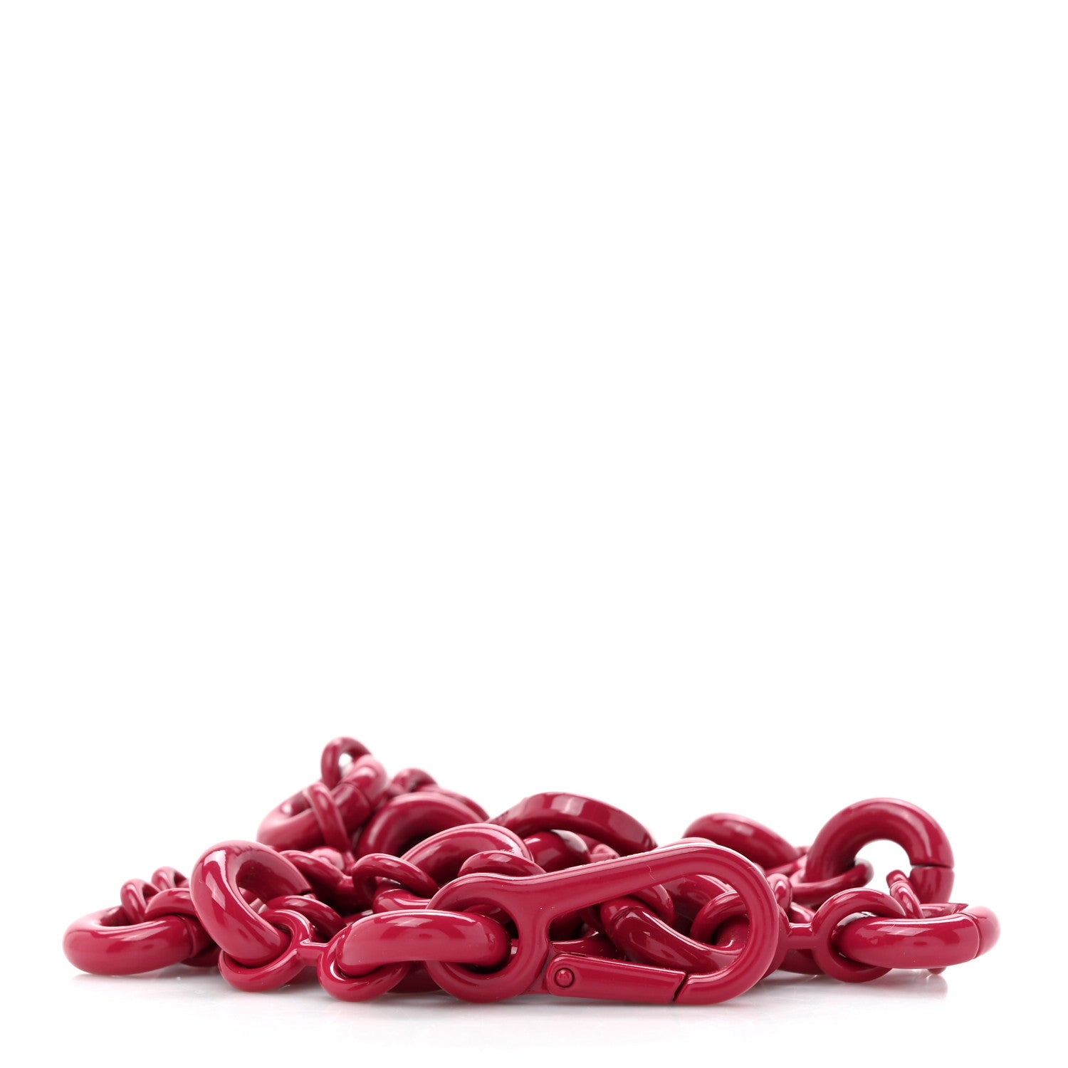 Loewe Brass Monochrome Donut Chain Shoulder Strap Ruby Red Glaze 1 of 5