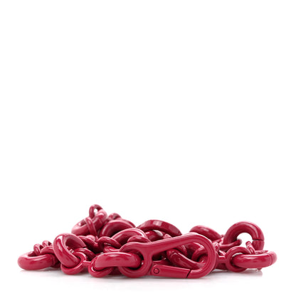 Loewe Brass Monochrome Donut Chain Shoulder Strap Ruby Red Glaze 1 of 5