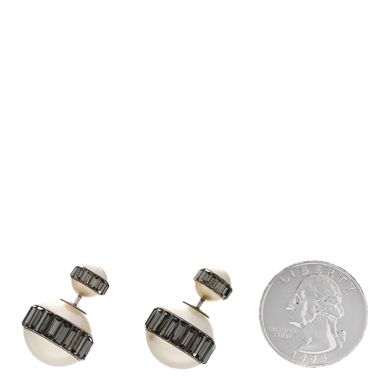 Christian Dior Pearl Mise En Dior Tribal Earrings 2 of 9