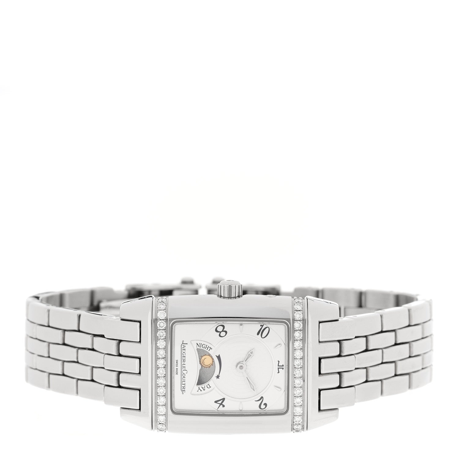 Jaeger-LeCoultre Stainless Steel Diamond 25mm Reverso Grand Sport Duetto Manual Winding Watch 296.8.74 3 of 6