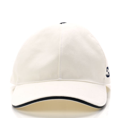Gucci Canvas Web Baseball Hat XL 60 White 3 of 9