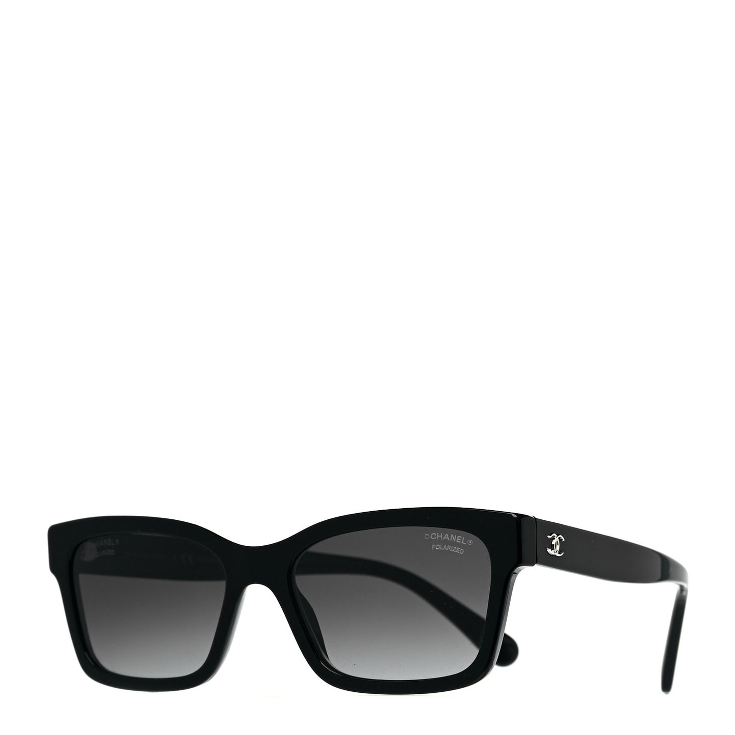 Acetate Polarized Square Sunglasses 5417 Black