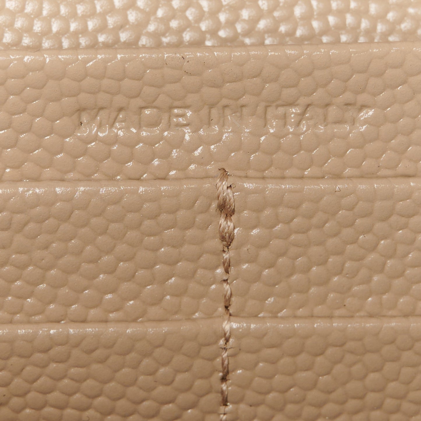 Grain De Poudre Mixed Matelasse Triquilt Monogram Chain Wallet Dark Beige