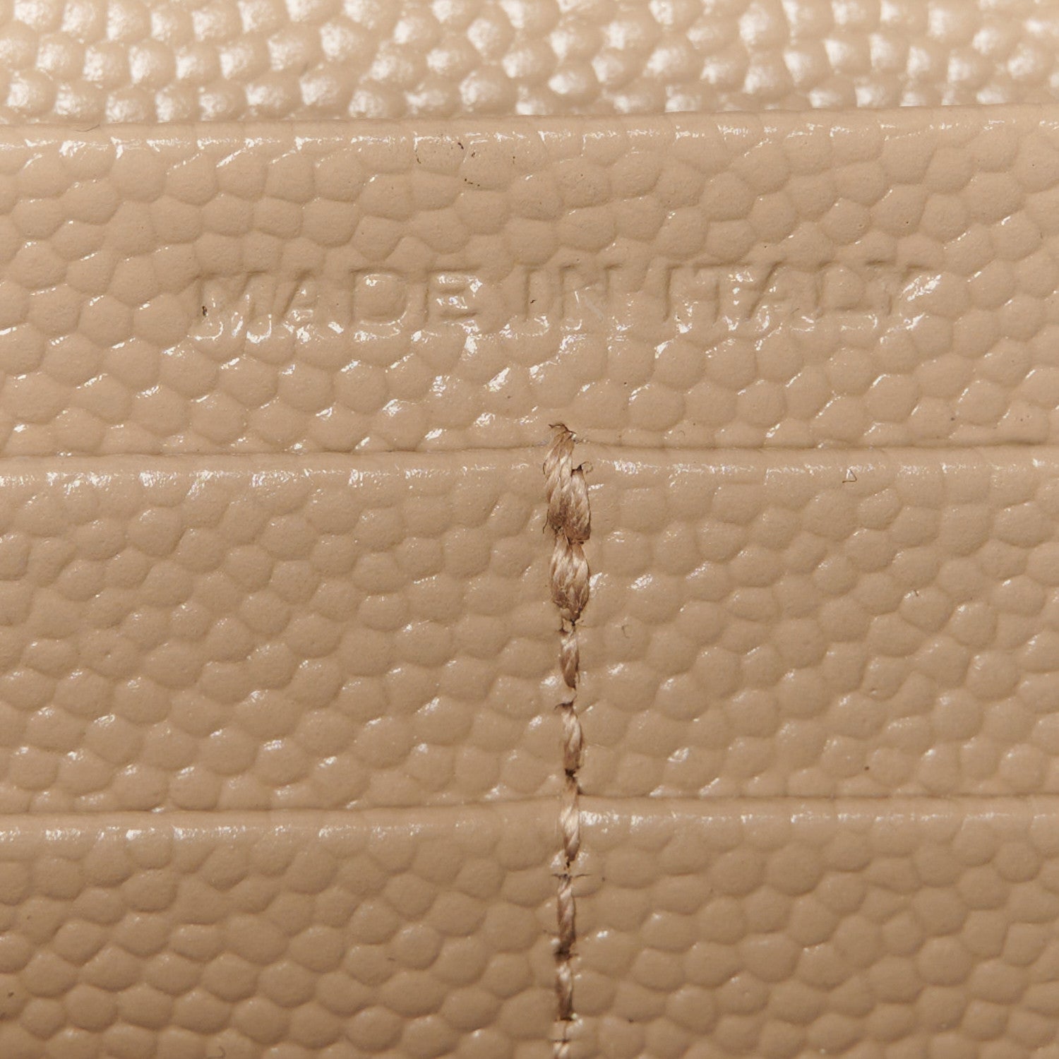 Saint Laurent Grain De Poudre Mixed Matelasse Triquilt Monogram Chain Wallet Dark Beige 7 of 10