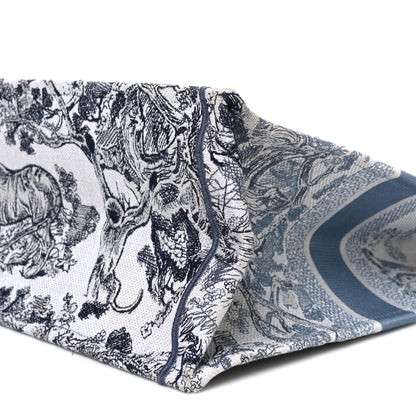 Christian Dior Gradient Canvas Embroidered Large Dioriviera Toile De Jouy Book Tote Blue 10 of 11