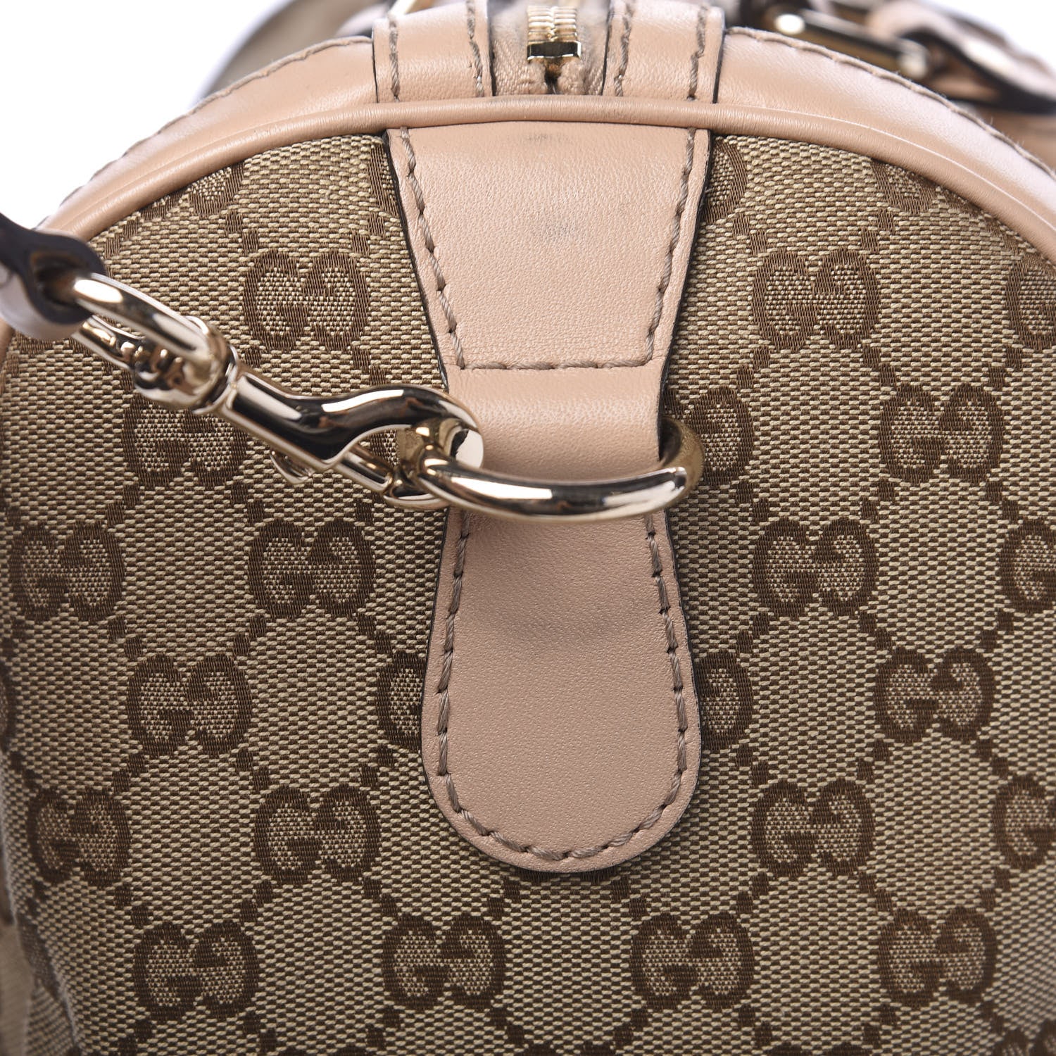 Gucci Monogram Vintage Web Medium Boston Light Pink 15 of 16