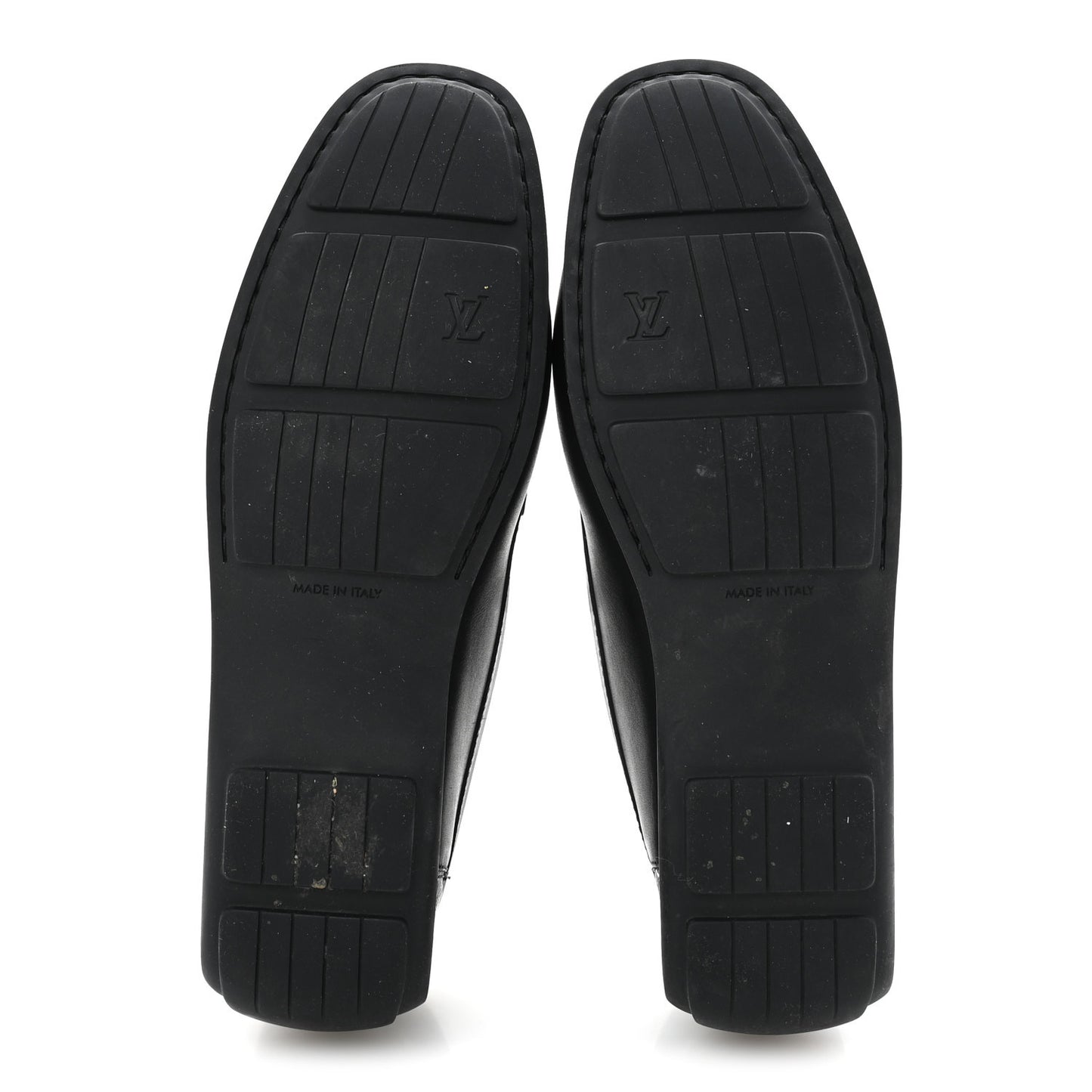 Monogram Multicolor Lock Oxford Loafers 39.5 Black