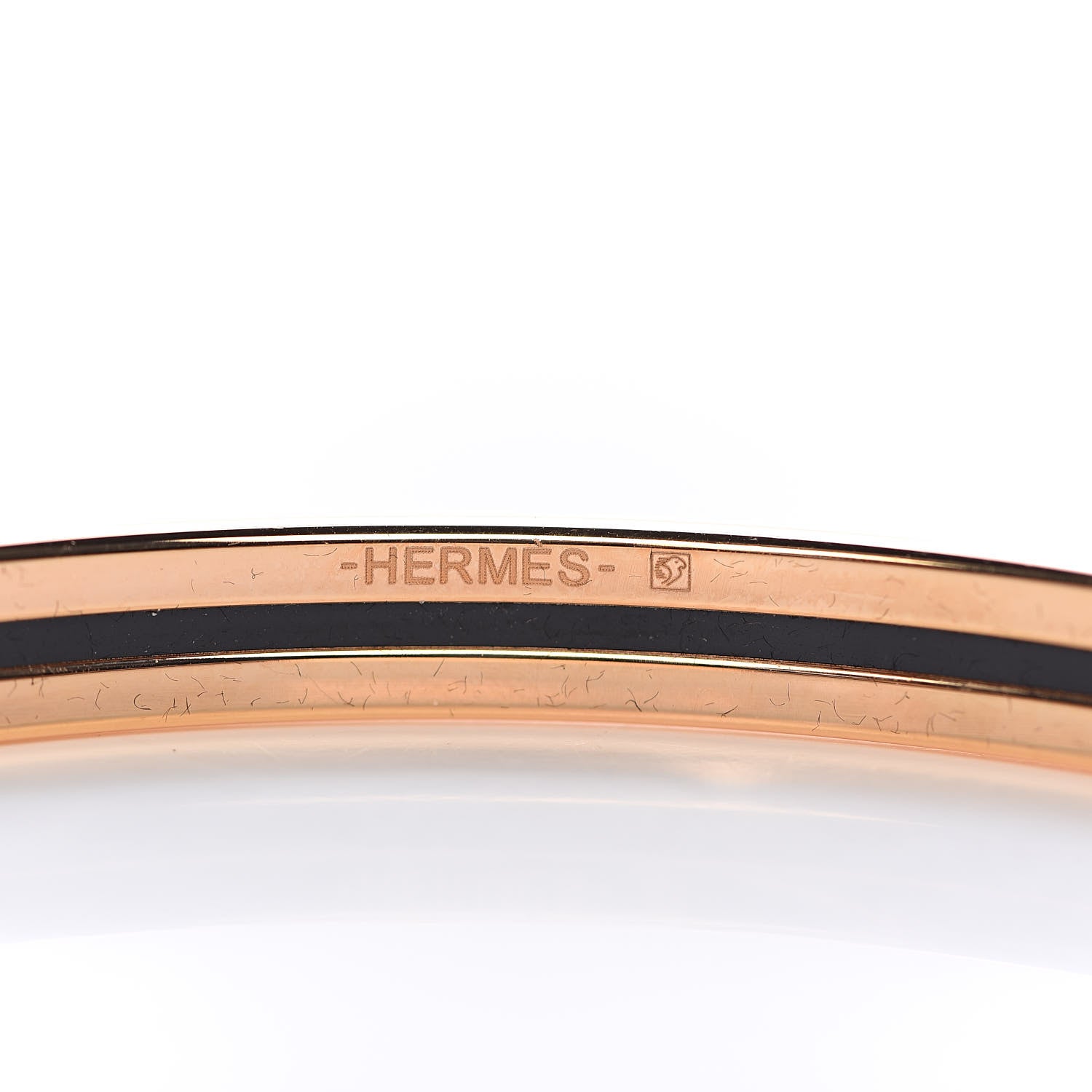 Hermes Enamel Printed Extra Narrow Printed Bracelet 65 5 of 5