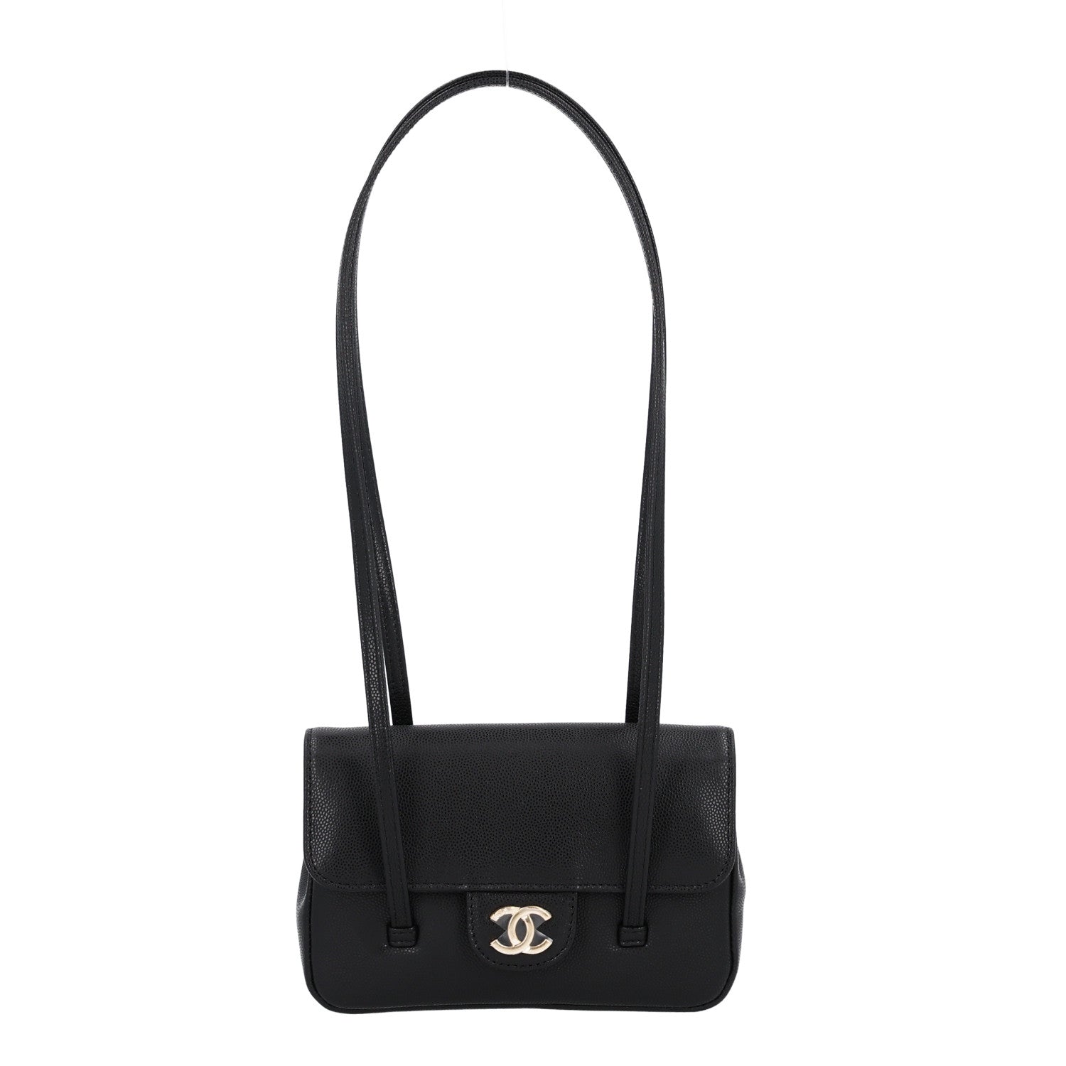 Chanel Shiny Caviar Mini Preppy Coco Shoulder Bag Black 1 of 10