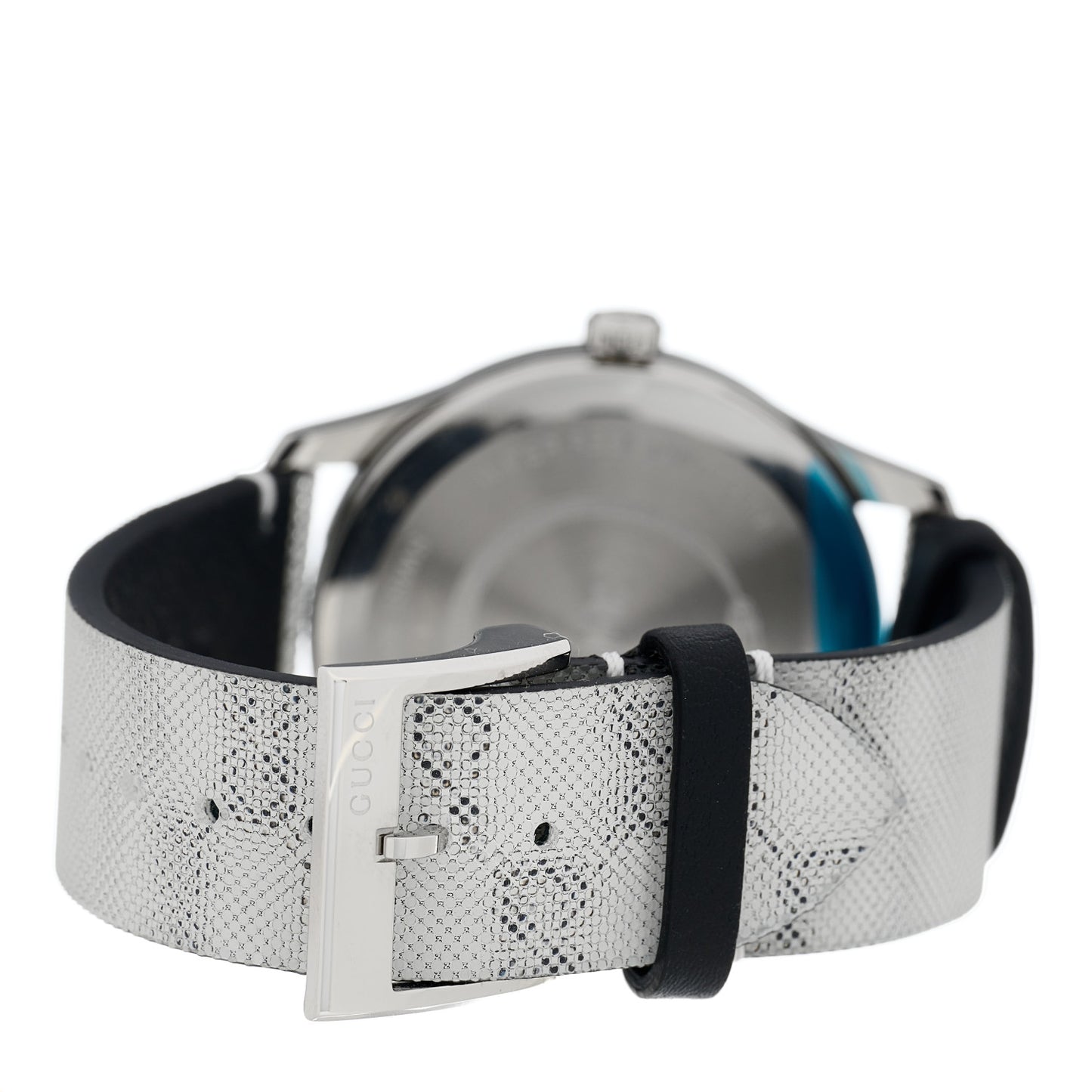 Stainless Steel Calfskin 38mm G-Timeless GG Hologram Quartz Watch
