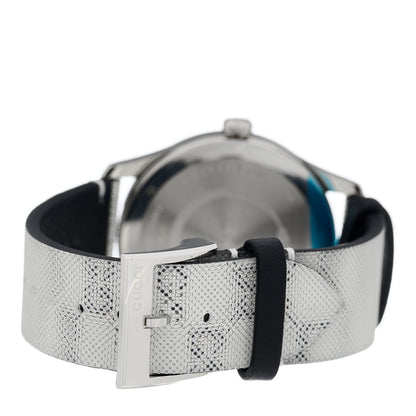 Gucci Stainless Steel Calfskin 38mm G-Timeless GG Hologram Quartz Watch 3 of 5